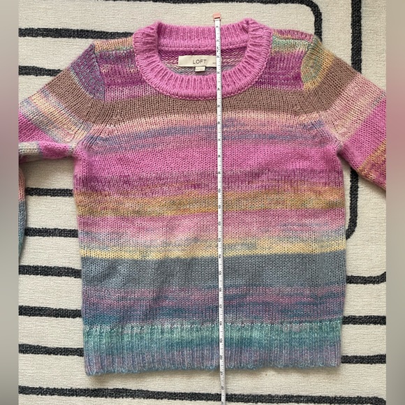 LOFT spacedye pastel petite women’s sweater - Picture 6 of 7